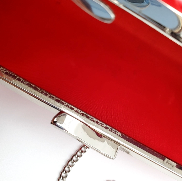 Vintage La Regale Red Clutch Purse (AA04) - Picture 10 of 12